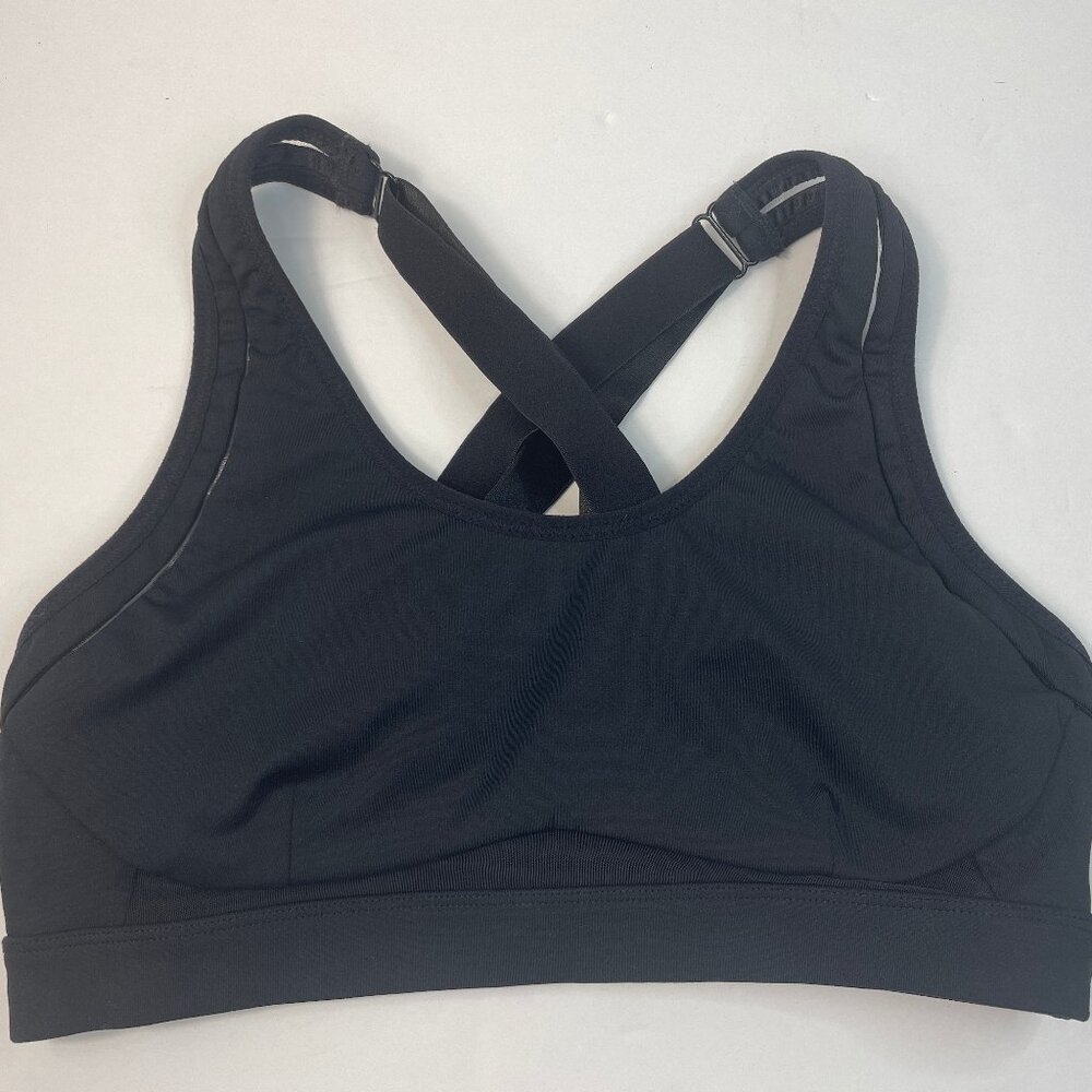 Fabletics Midnight Black Cross-Back Sports Bra